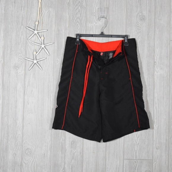 Rolling Stones Board Shorts Swim Bathing Suit Sticky Fingers LP Tongue - Picture 4 of 8